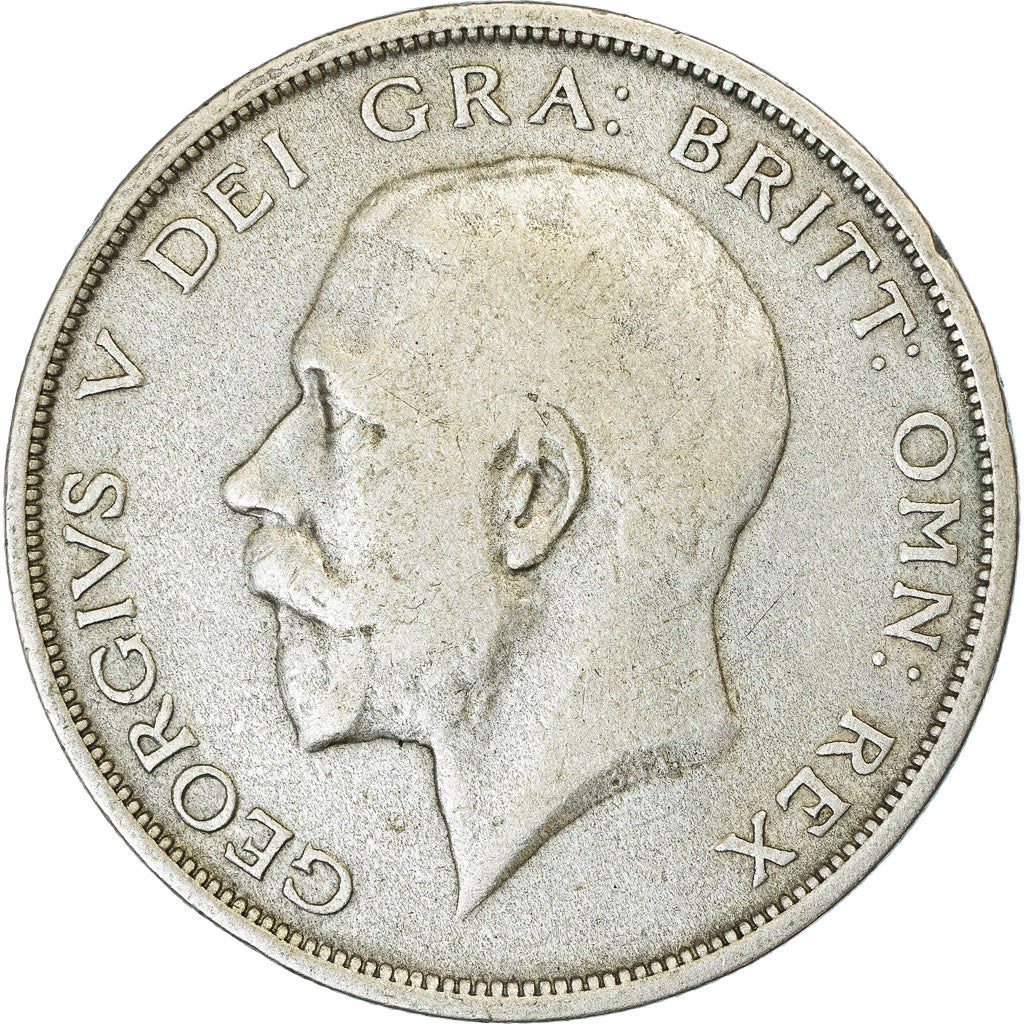 Coin, Great Britain, George V, 1/2 Crown, 1920, VF(30-35), Silver, KM:818.1a