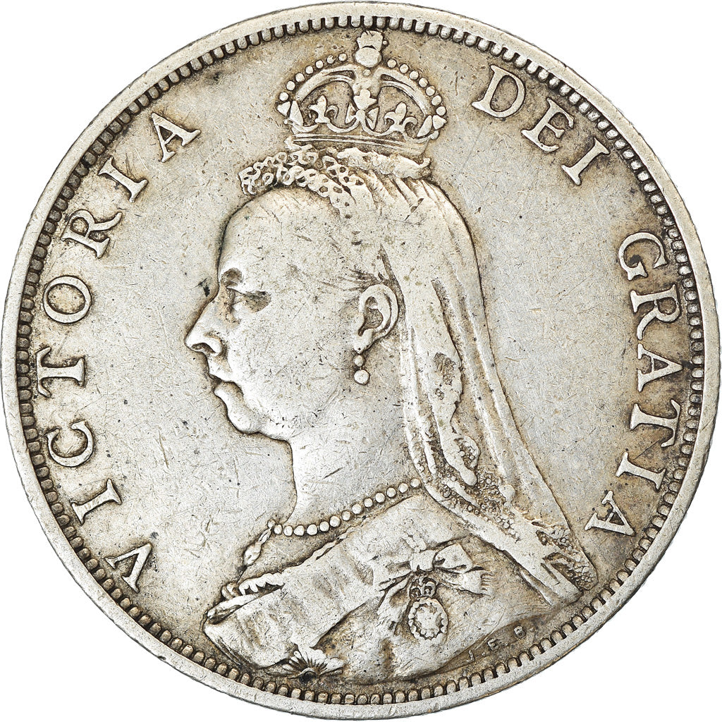 Coin, Great Britain, Victoria, Florin, Two Shillings, 1889, London, EF(40-45)