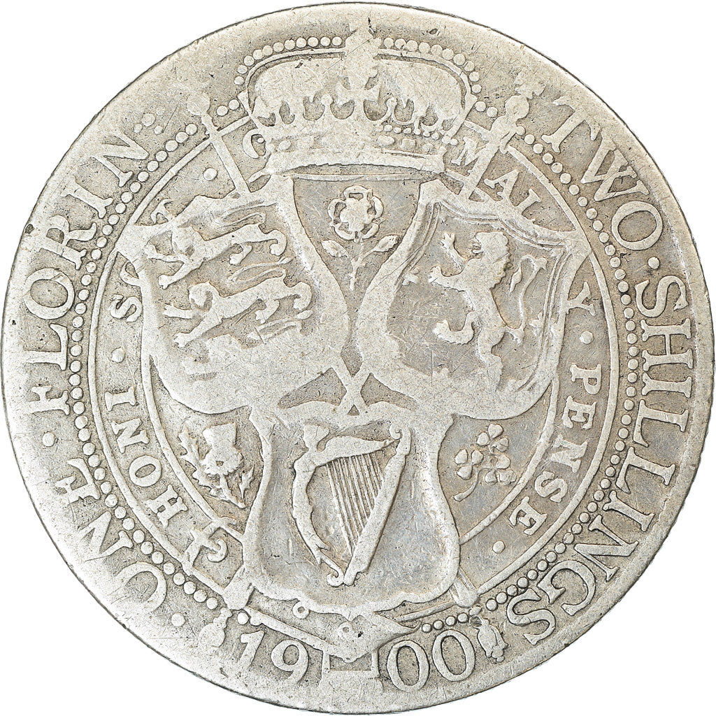 Munten, Groot Bretagne, Victoria, Florin, Two Shillings, 1900, London, ZG+