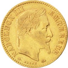 Second Empire, 10 Francs Or Napoléon III, tête laurée, 1864 A, KM 800.1