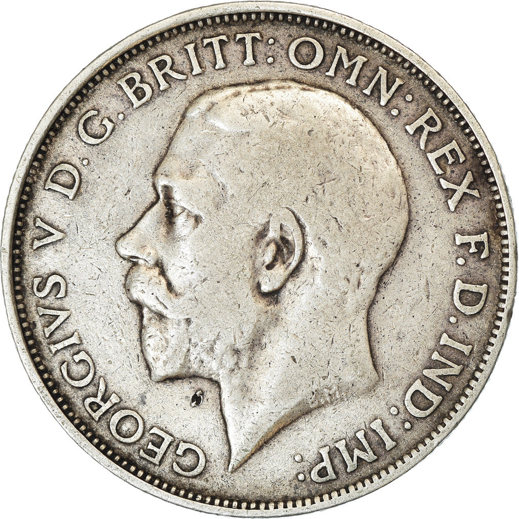 Coin, Great Britain, George V, Florin, Two Shillings, 1913, VF(30-35), Silver