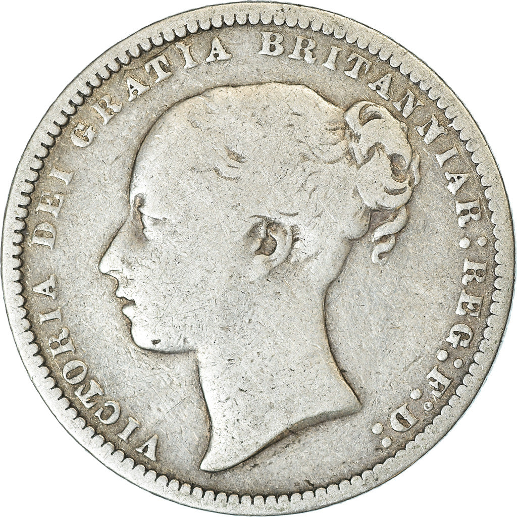 Coin, Great Britain, Victoria, Shilling, 1873, VF(30-35), Silver, KM:734.2