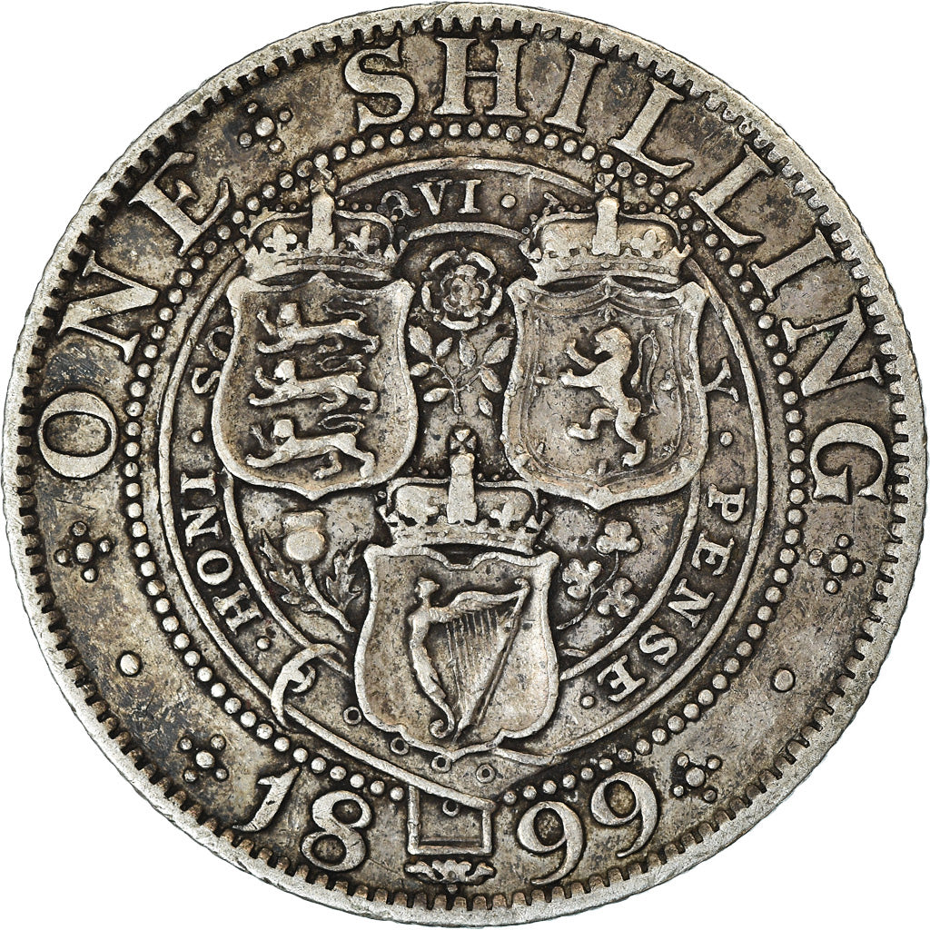 Coin, Great Britain, Victoria, Shilling, 1899, VF(30-35), Silver, KM:780