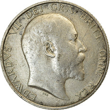 Coin, Great Britain, Edward VII, Shilling, 1910, EF(40-45), Silver, KM:800