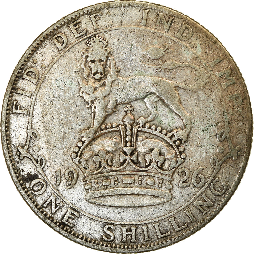 Coin, Great Britain, George V, Shilling, 1926, VF(30-35), Silver, KM:816a
