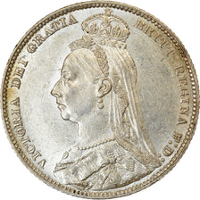 Coin, Great Britain, Victoria, Shilling, 1890, AU(55-58), Silver, KM:774