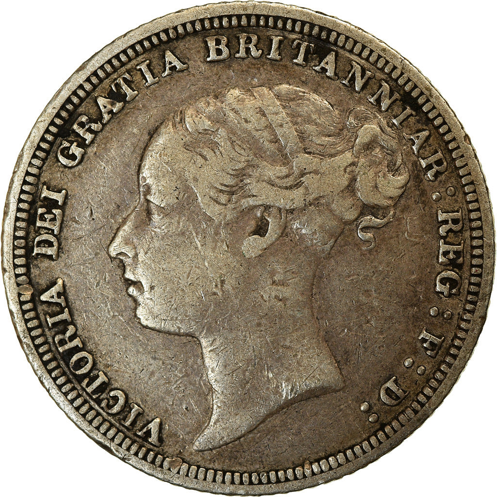 Coin, Great Britain, Victoria, 6 Pence, 1881, EF(40-45), Silver, KM:757