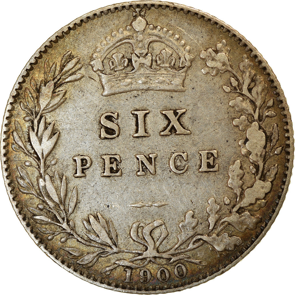 Coin, Great Britain, Victoria, 6 Pence, 1900, EF(40-45), Silver, KM:779