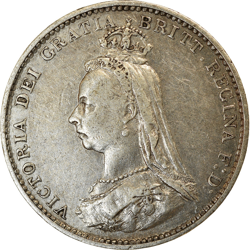 Münze, Großbritannien, Victoria, 3 Pence, 1887, SS, Silber, KM:758