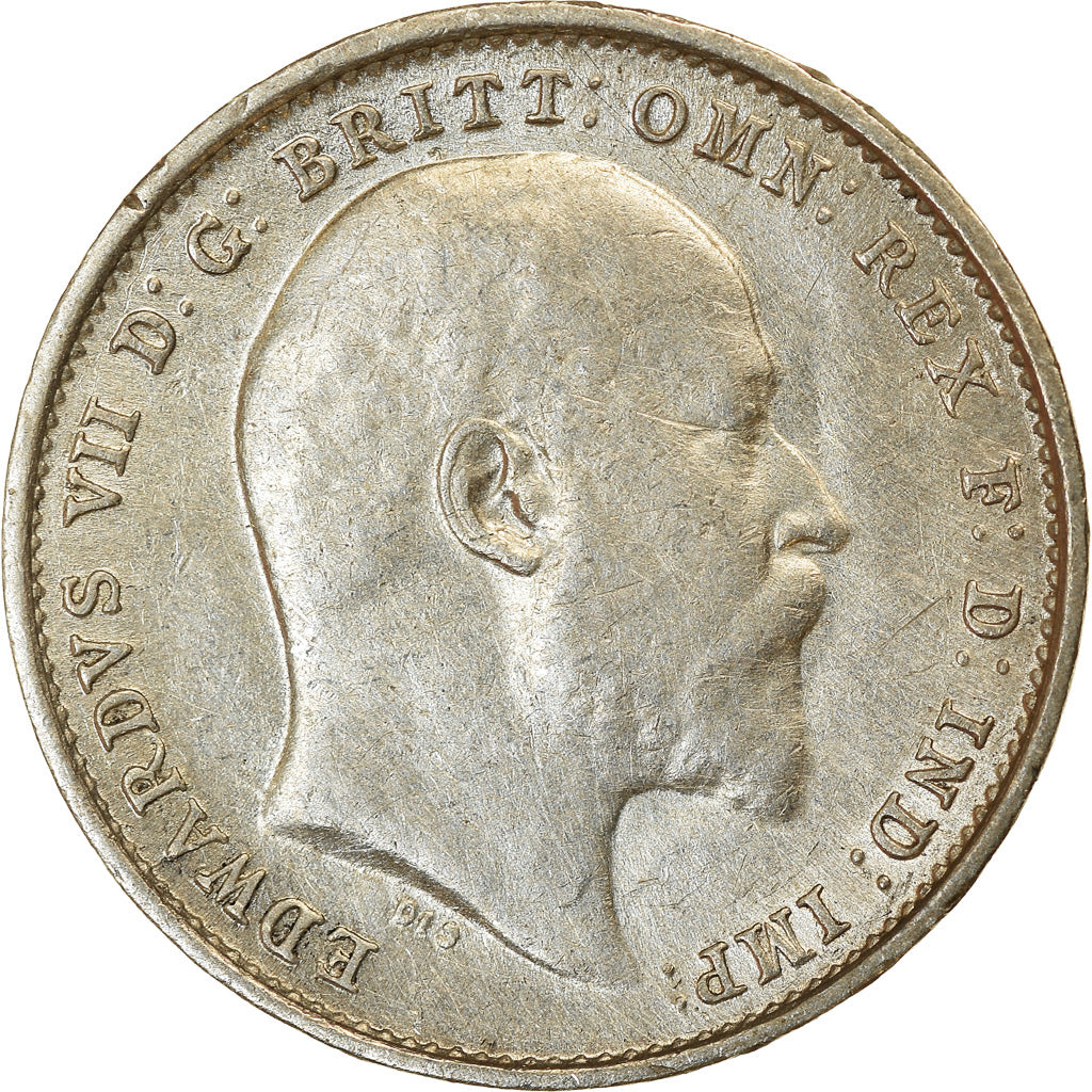 Moneta, Gran Bretagna, Edward VII, 3 Pence, 1902, BB, Argento, KM:797.1