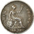Moneda, Gran Bretaña, Victoria, 4 Pence, Groat, 1843, MBC, Plata, KM:731.1