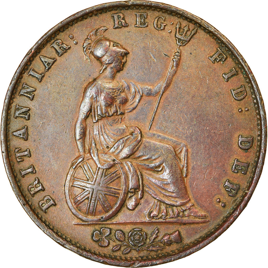 Coin, Great Britain, Victoria, 1/2 Penny, 1853, EF(40-45), Copper, KM:726