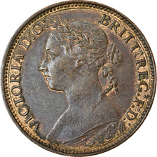 Coin, Great Britain, Victoria, Farthing, 1888, AU(50-53), Bronze, KM:753