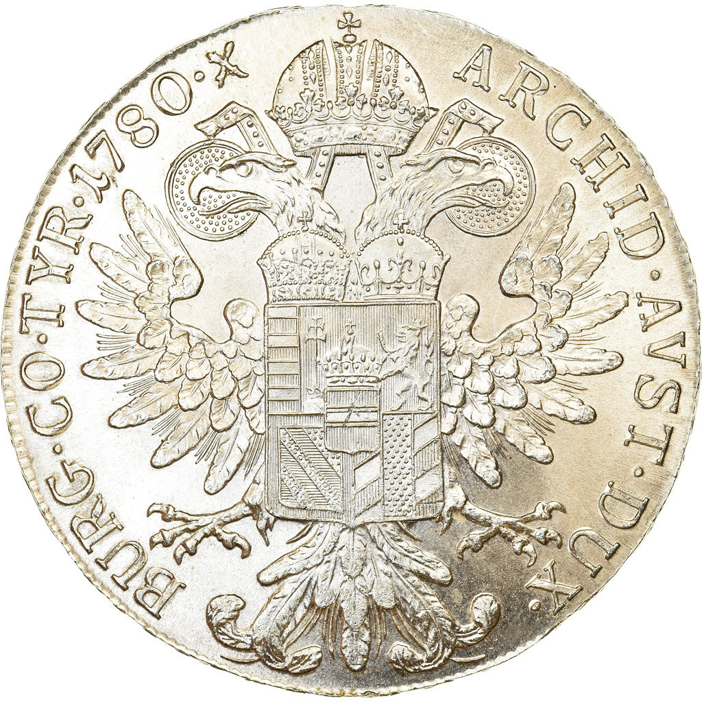 Monnaie, Autriche, Joseph II, Thaler, 1780, Vienna, Refrappe, SUP+, Argent