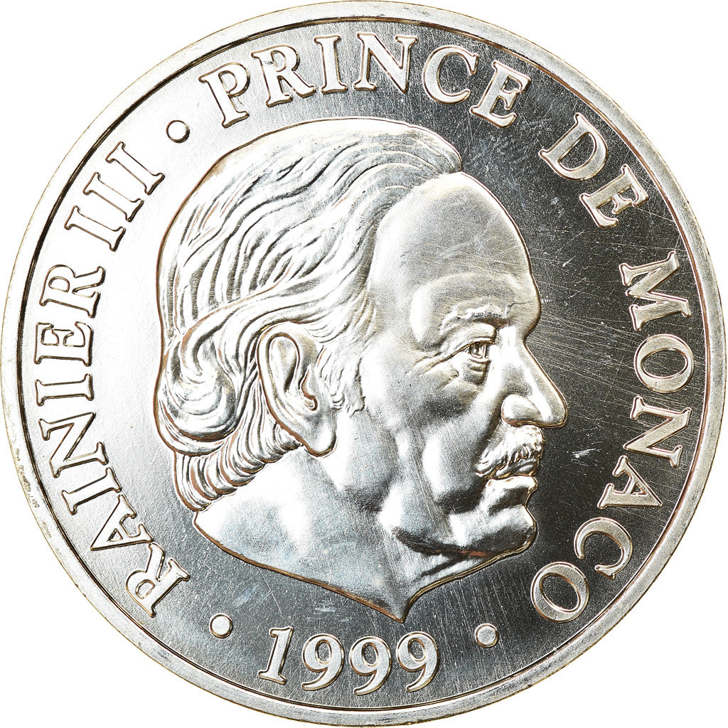Moneta, Monaco, Rainier III, 100 Francs, 1999, Paris, SPL+, Argento, KM:175