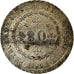 Coin, Brazil, Pedro II, 80 Reis, 1833, Rio de Janeiro, Extremely rare