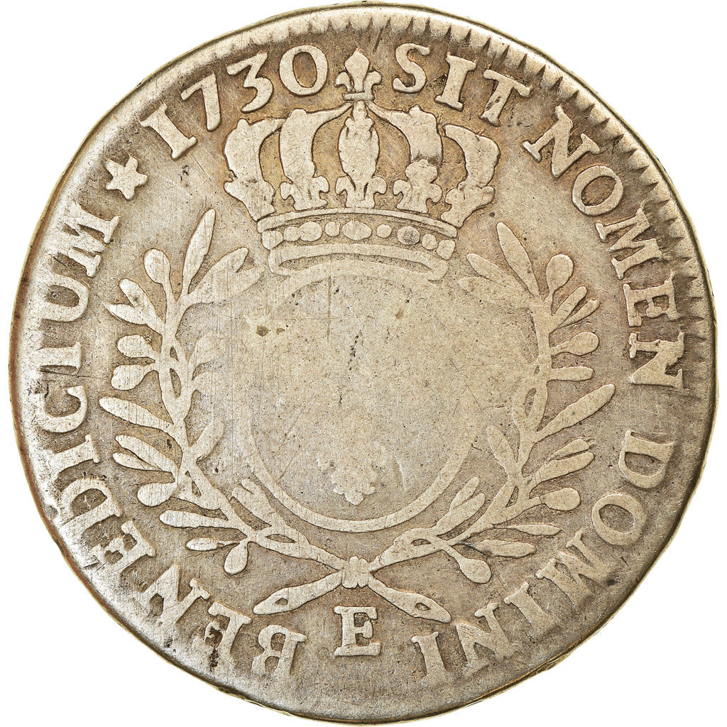 Moeda, França, Louis XV, 1/2 Écu aux branches d'olivier, 1/2 ECU, 44 Sols