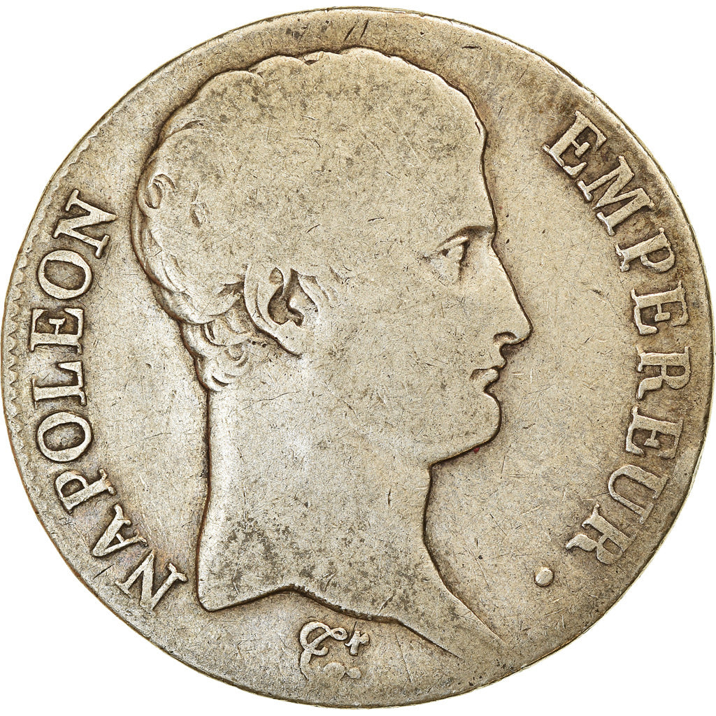 Coin, France, Napoléon I, 5 Francs, 1806, Strasbourg, VF(20-25), Silver