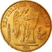 Moeda, França, Génie, 20 Francs, 1876, Paris, MS(60-62), Dourado, KM:825
