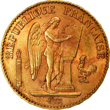 Coin, France, Génie, 20 Francs, 1893, Paris, AU(55-58), Gold, KM:825