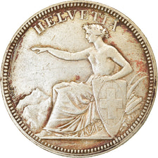 Coin, Switzerland, 5 Francs, 1874, Bruxelles, VF(30-35), Silver, KM:11