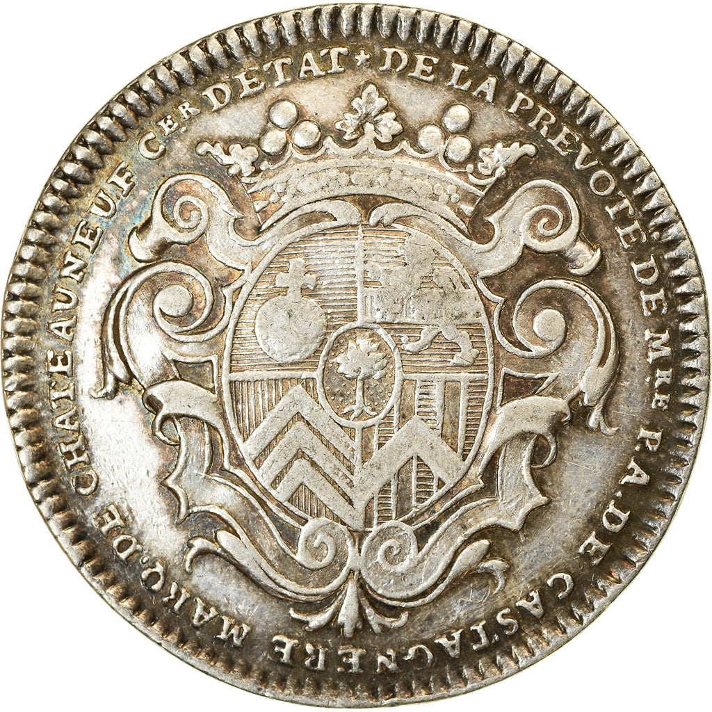France, Jeton, Marquis de Châteauneuf, 1721, TTB, Argent, Feuardent:3695