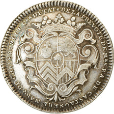 França, Token, Marquis de Châteauneuf, 1721, EF(40-45), Prata, Feuardent:3695