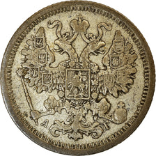 Coin, Russia, Nicholas II, 15 Kopeks, 1897, Saint-Petersburg, VF(30-35), Silver