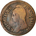 Moneda, Francia, Dupré, Decime, AN 5, Paris, BC+, Bronce, KM:644.1, Gadoury:187