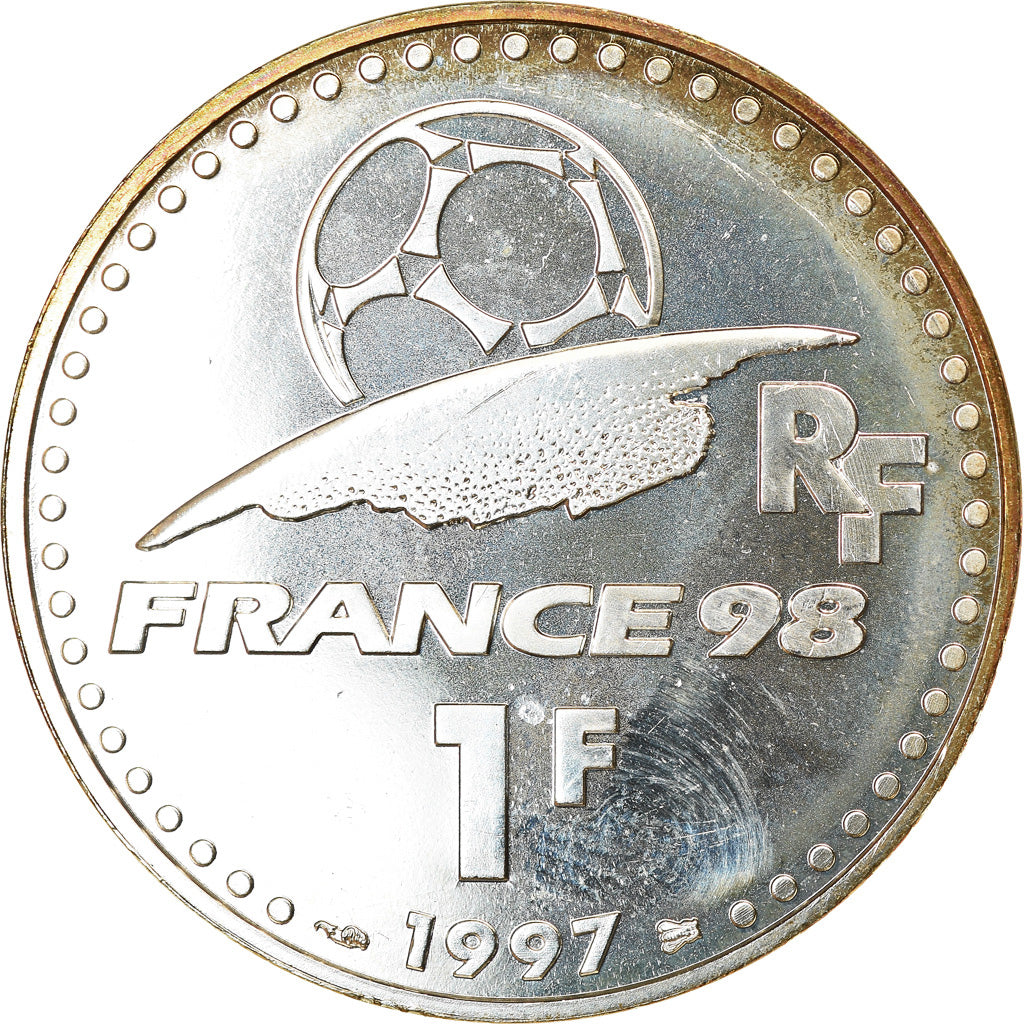 Coin, France, Franc, 1997, MS(65-70), Silver, KM:1211