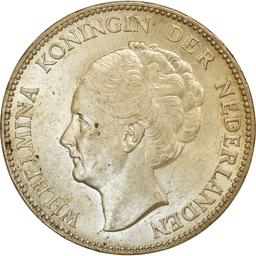 Moeda, Países Baixos, Wilhelmina I, Gulden, 1931, AU(50-53), Prata, KM:161.1