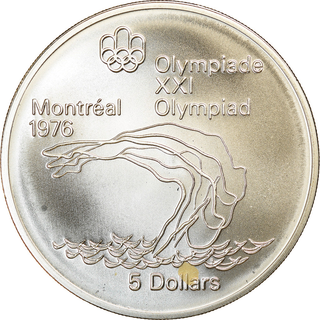 Coin, Canada, Elizabeth II, 5 Dollars, 1975, Royal Canadian Mint, Ottawa