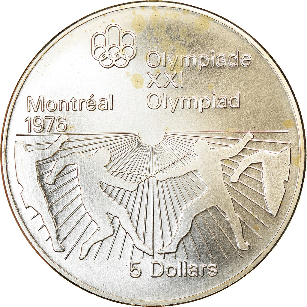 Coin, Canada, Elizabeth II, 5 Dollars, 1976, Royal Canadian Mint, Ottawa