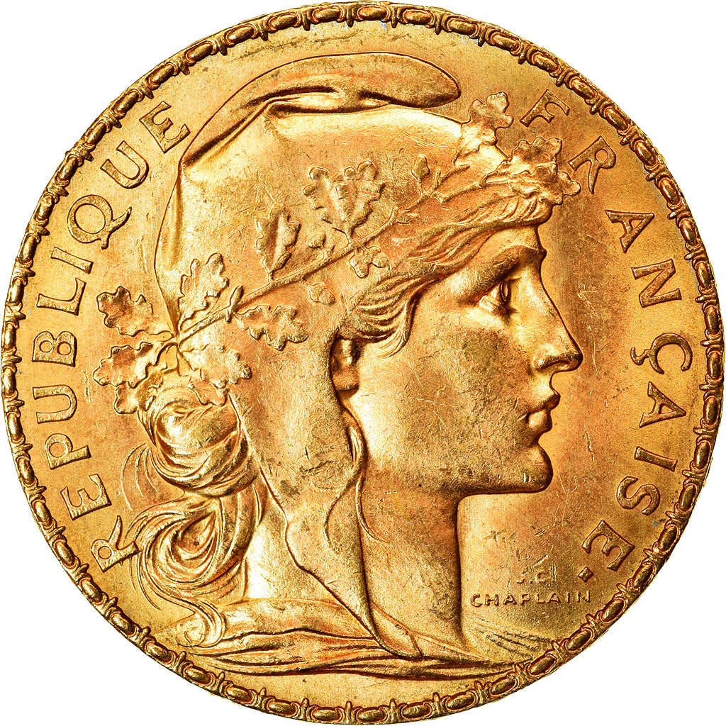 Monnaie, France, Marianne, 20 Francs, 1907, SUP+, Or, Gadoury:1064a, KM:857