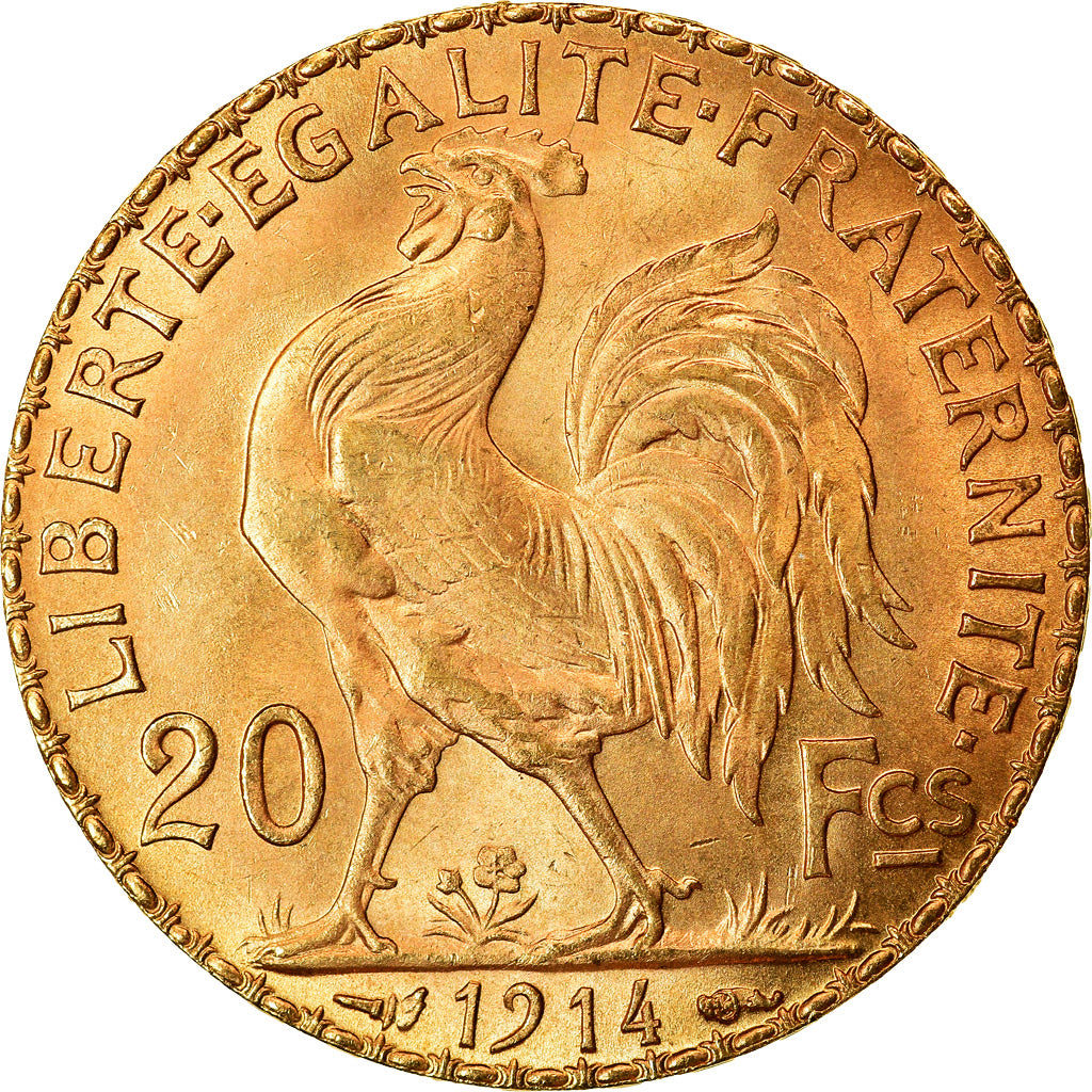 Monnaie, France, Marianne, 20 Francs, 1914, SUP+, Or, Gadoury:1064a, KM:857