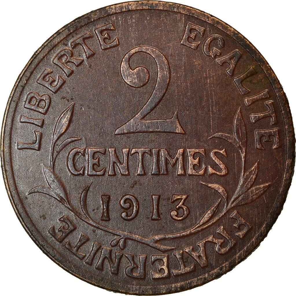Coin, France, Dupuis, 2 Centimes, 1913, Paris, EF(40-45), Bronze, KM:841