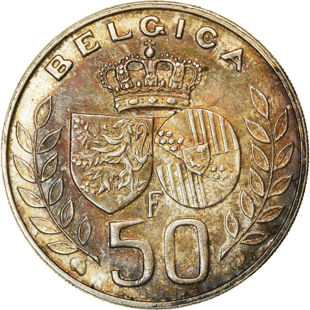 Coin, Belgium, 50 Francs, 50 Frank, 1960, Brussels, EF(40-45), Silver, KM:152.1
