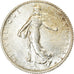 Moneta, Francja, Semeuse, Franc, 1919, Paris, AU(55-58), Srebro, KM:844.1