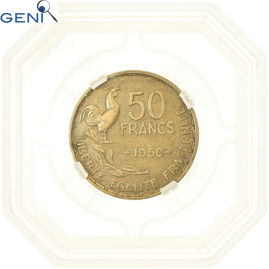Moneta, Francja, Guiraud, 50 Francs, 1950, Paris, GENI, AU50, AU(50-53)