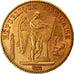 Moeda, França, Génie, 20 Francs, 1895, Paris, AU(55-58), Dourado, KM:825