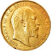 Moeda, Austrália, Edward VII, Sovereign, 1910, Melbourne, AU(55-58), Dourado