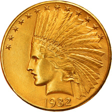 Monnaie, États-Unis, Indian Head, $10, Eagle, 1932, U.S. Mint, Philadelphie