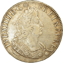 Moneda, Francia, Louis XIV, Écu aux palmes, Ecu, 1697, Paris, Rare, MBC, Plata