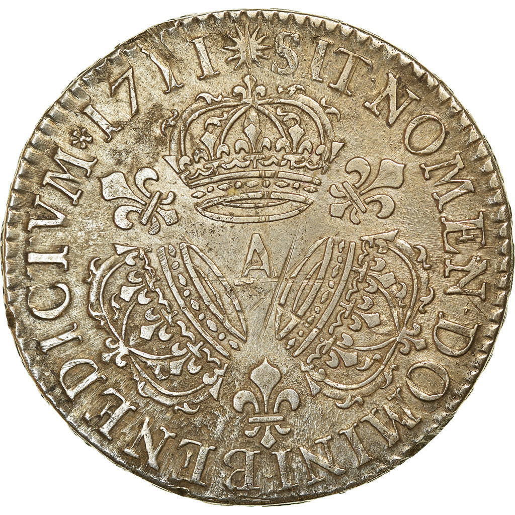 Monnaie, France, Louis XIV, 1/2 Écu aux 3 couronnes, 1/2 ECU, 36 Sols = 6