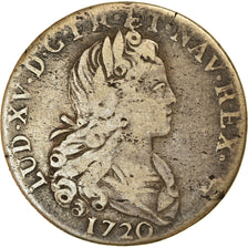 Moneta, Francia, Louis XV, Petit Louis d'argent (3 livres), 1/3 Ecu, 1720