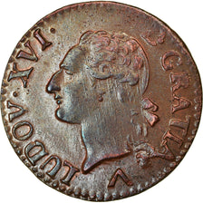 Moneda, Francia, Louis XVI, Liard, Liard, 1782, Lille, MBC+, Cobre, KM:585.14