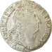 Moneta, Francia, Louis XIV, 20 Sols aux insignes, 1/4 Ecu, 1708, Rouen, MB+