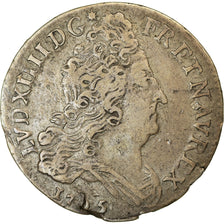 Moneda, Francia, Louis XIV, 10 Sols aux insignes, 10 Sols-1/8 Ecu, 1705, Lyon