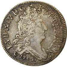 Coin, France, Louis XIV, 10 Sols aux couronnes de Metz, 10 Sols-1/8 Ecu, 1705