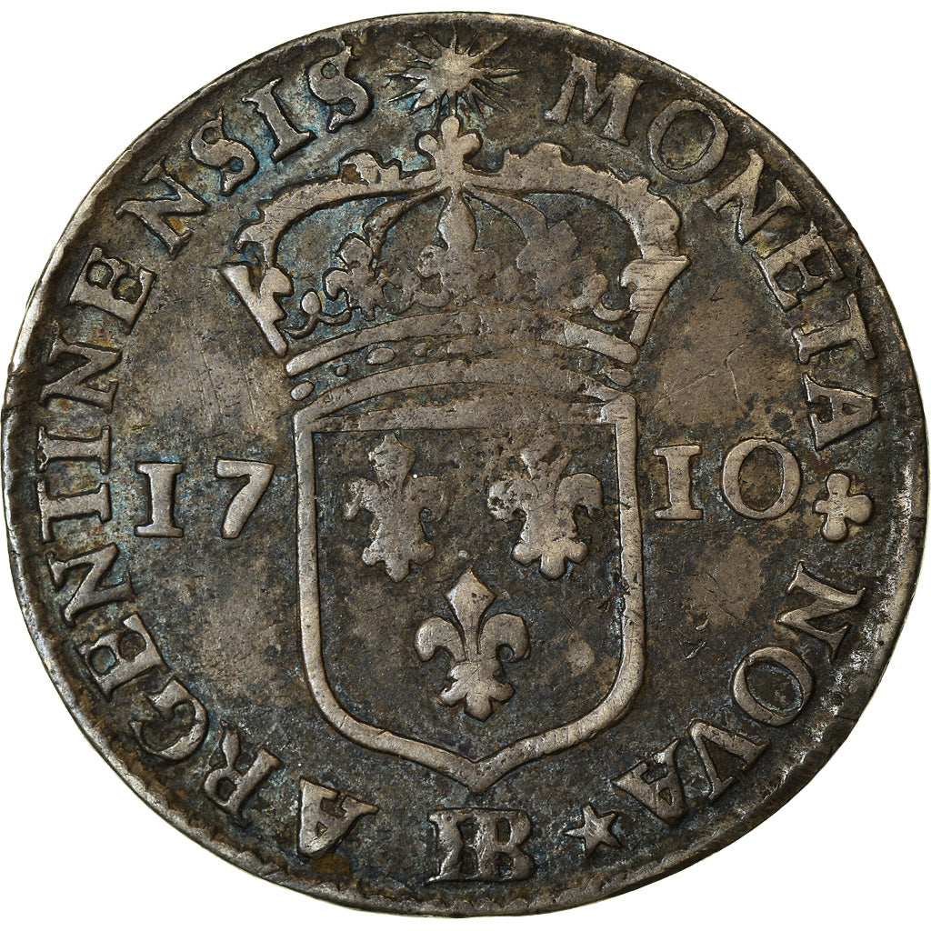 Coin, France, Louis XIV, 11 Sols de Strasbourg, 10 Sols-1/8 Ecu, 1710